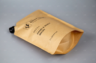 रस तरल पैकेजिंग के लिए क्राफ्ट पेपर टोंटी पाउच बैग अनुकूलित आकार और डिजाइन