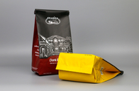 वाल्व 250 ग्राम मैट फिनिश के साथ कम्पोस्टेबल कॉफी पैकेजिंग बैग
