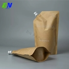 कस्टम रस बीयर प्लास्टिक एल्यूमीनियम पन्नी टोंटी पीई बैग 2oz 3oz इको पैकेजिंग टोंटी के साथ थैली खड़े हो जाओ:
