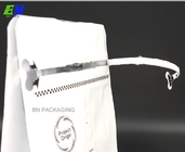 वाल्व और जिपलॉक के साथ 250gr मैट व्हाइट स्क्वायर बॉटम कस्टम कॉफी बैग