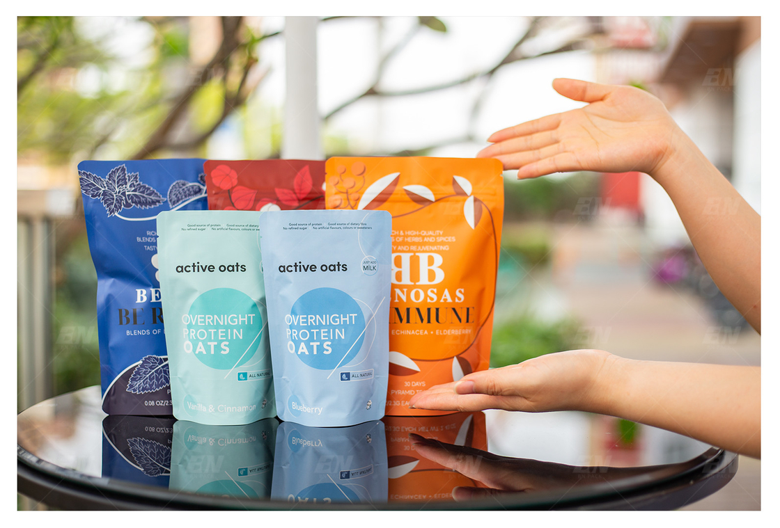 अनुकूलित डिजाइन और आकार Mylar प्लास्टिक चाय पैकेजिंग पत्ते चाय के लिए बैग खड़े हो जाओ: